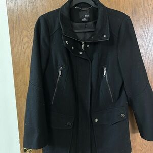 a.n.a Women's Black Trench Coat